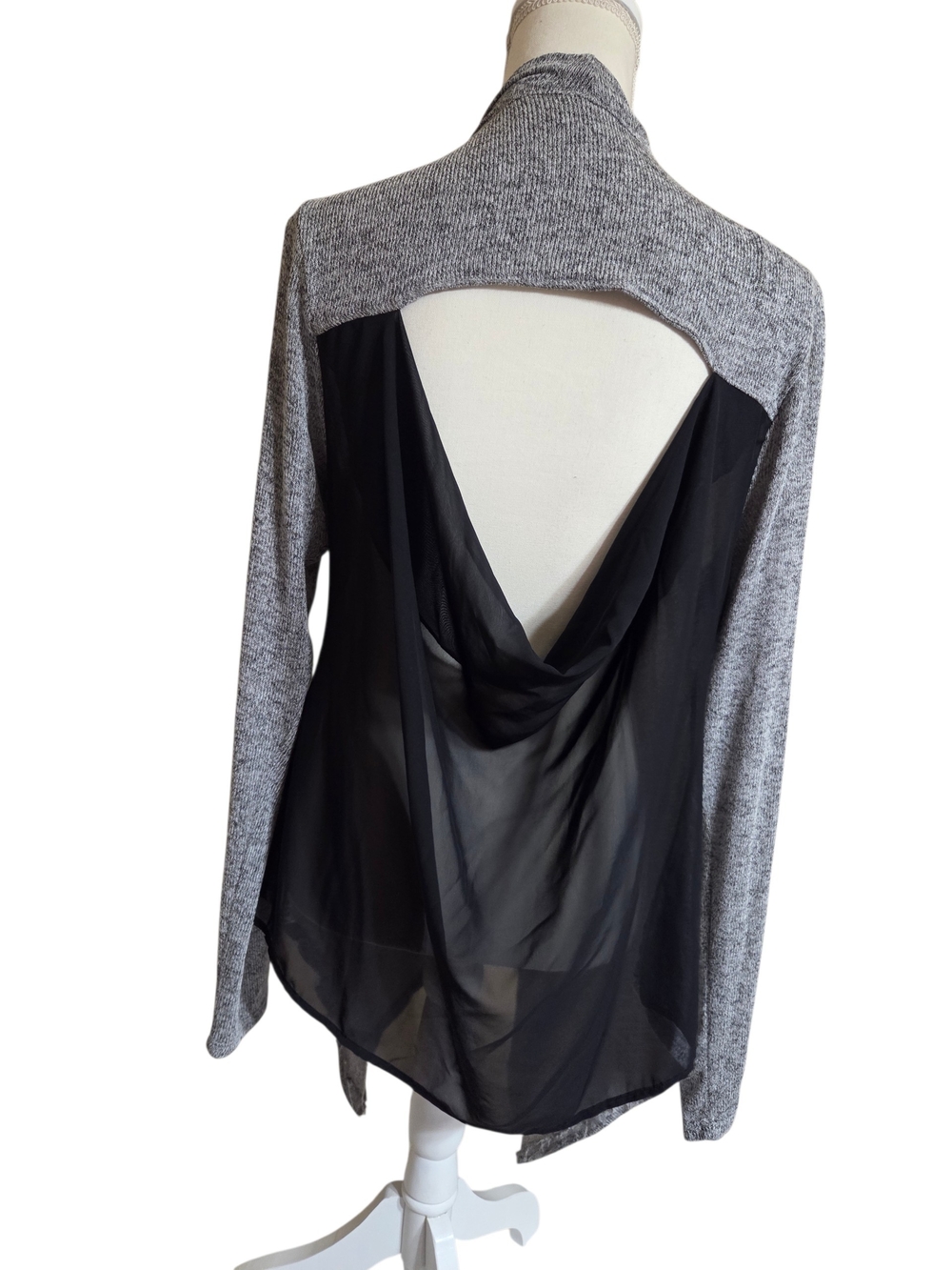 Daytrip Sheer Open Back Cardigan